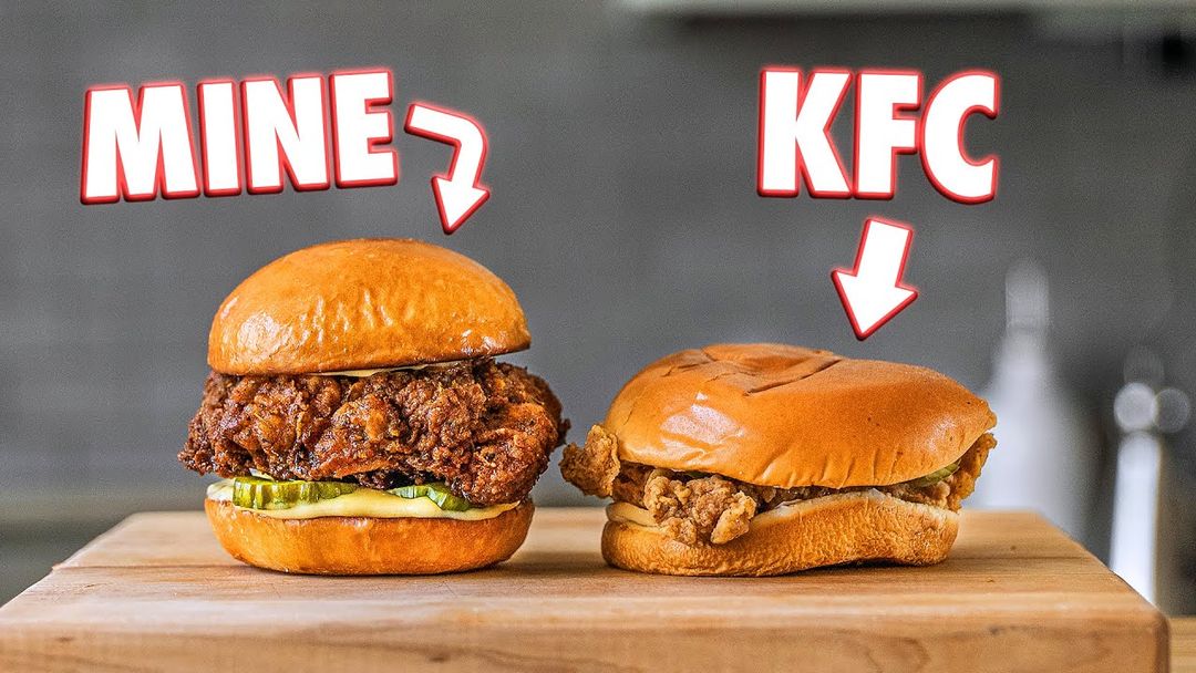 Making The KFC Chicken Sandwich At Home | But Better