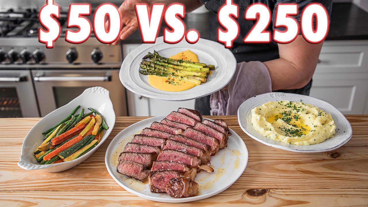 $50 Steakhouse Dinner Vs. $250 Steakhouse Dinner | But Cheaper