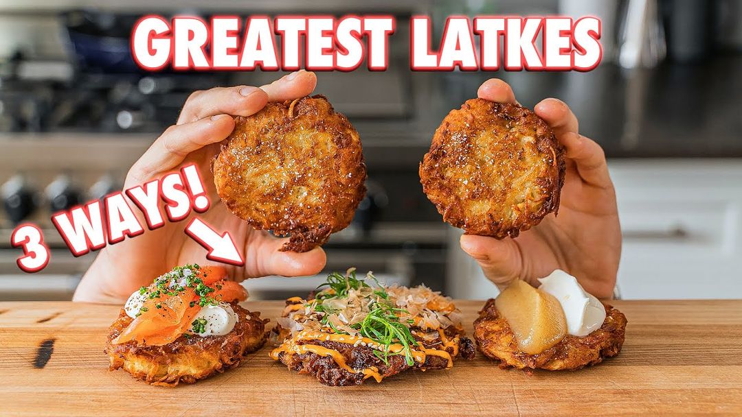 The Crunchiest Homemade Latkes (3 Ways)