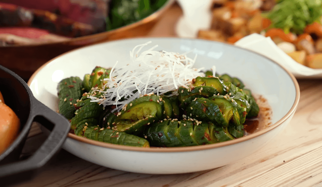 Spicy Garlic Cucumber Salad