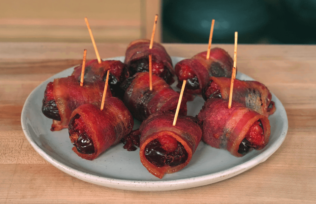 The Easiest Bacon-Wrapped Sausage Date Bites (3 Ingredients)