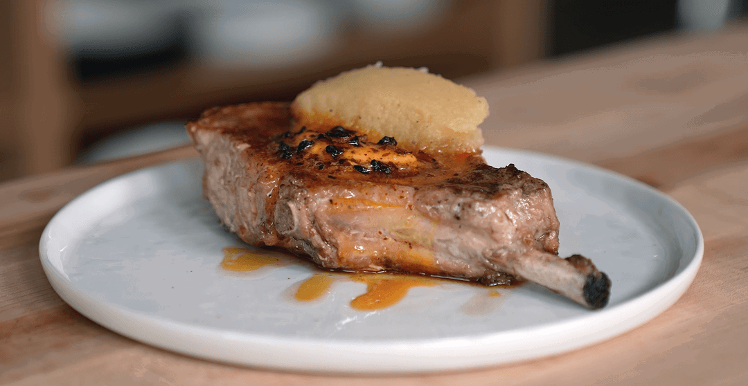 The Easiest Pork Chops and Applesauce (3 Ingredients)