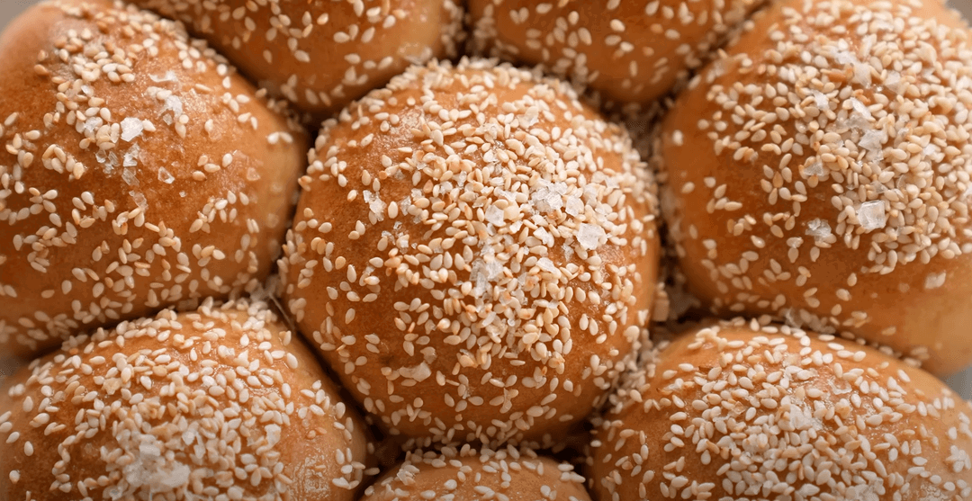 Sesame Bagel Garlic Butter Rolls