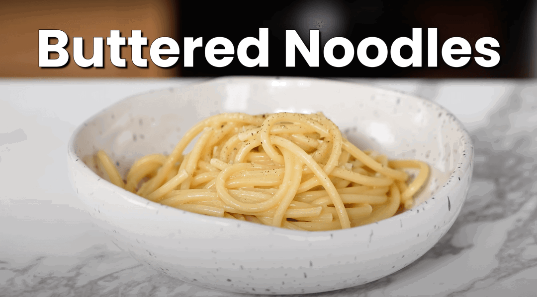 Cheap & Delicious Buttered Noodles