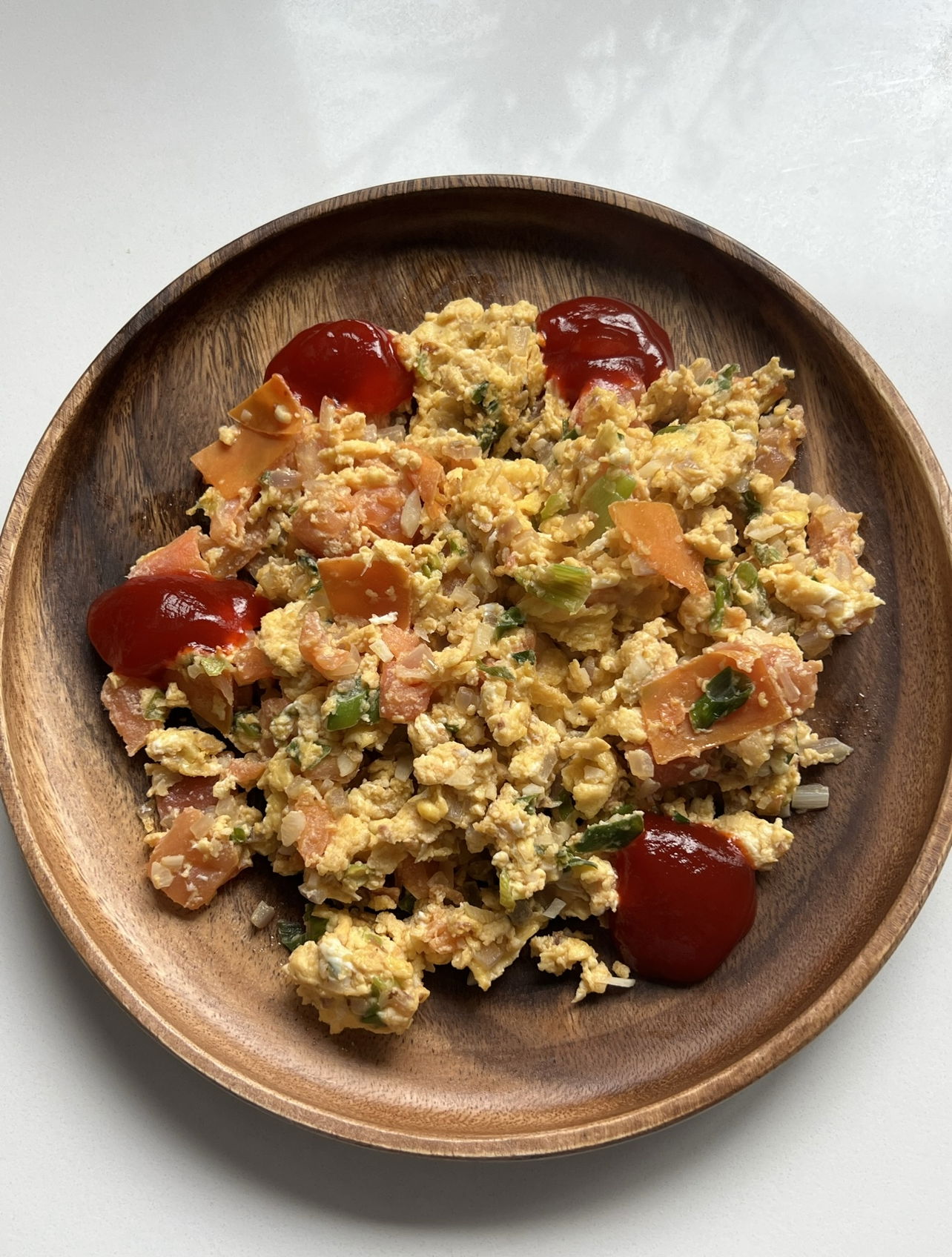 Eggs & Tomatoes with Bagoong