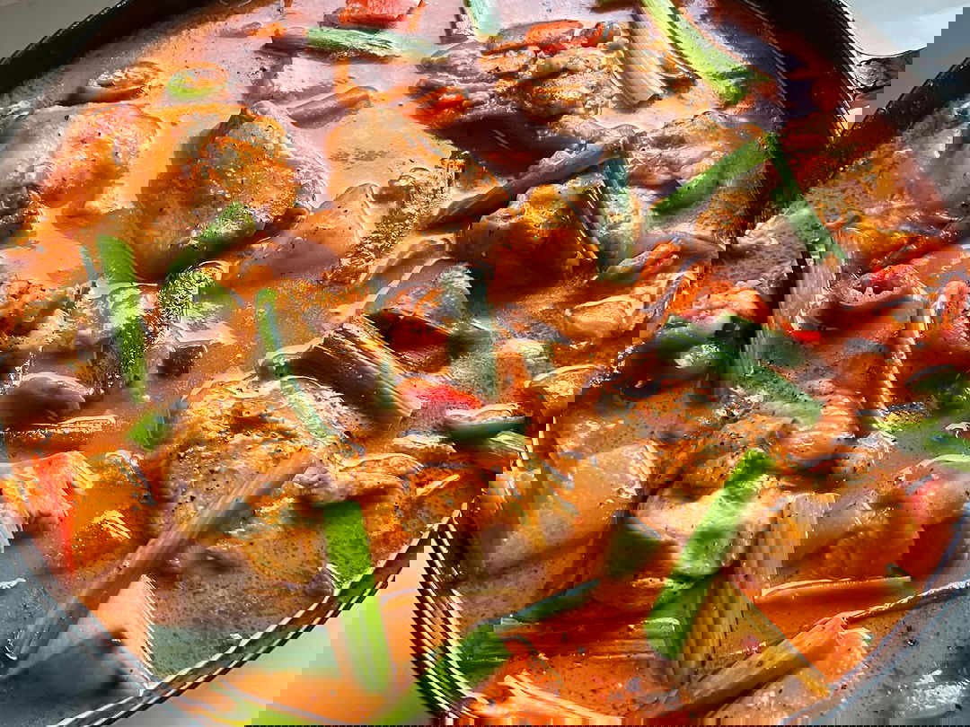 Chicken Afritada with Coconut Milk