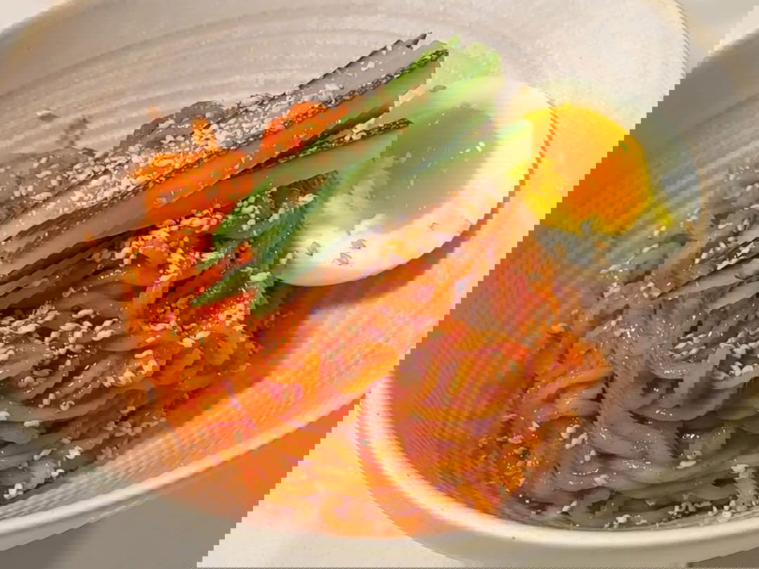 10-Minute Bibim Guksu (Korean Spicy Mixed Noodles)