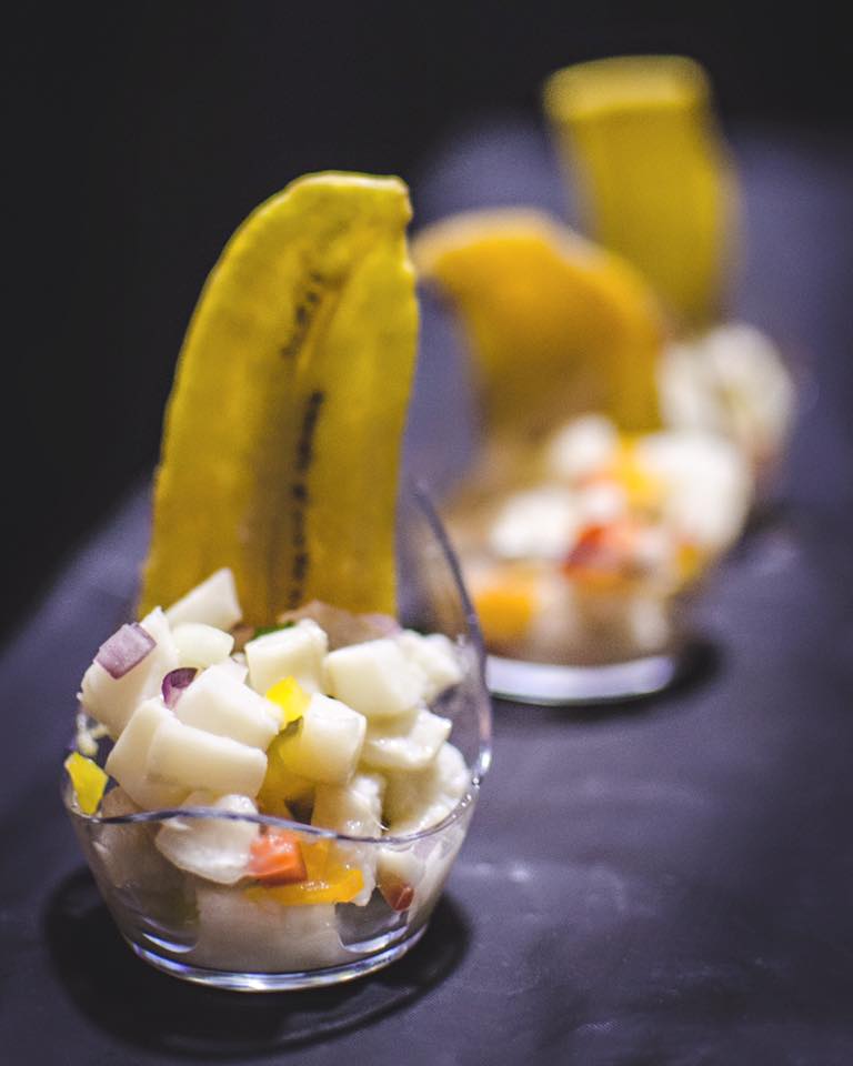 Ceviche with Plantain Strips