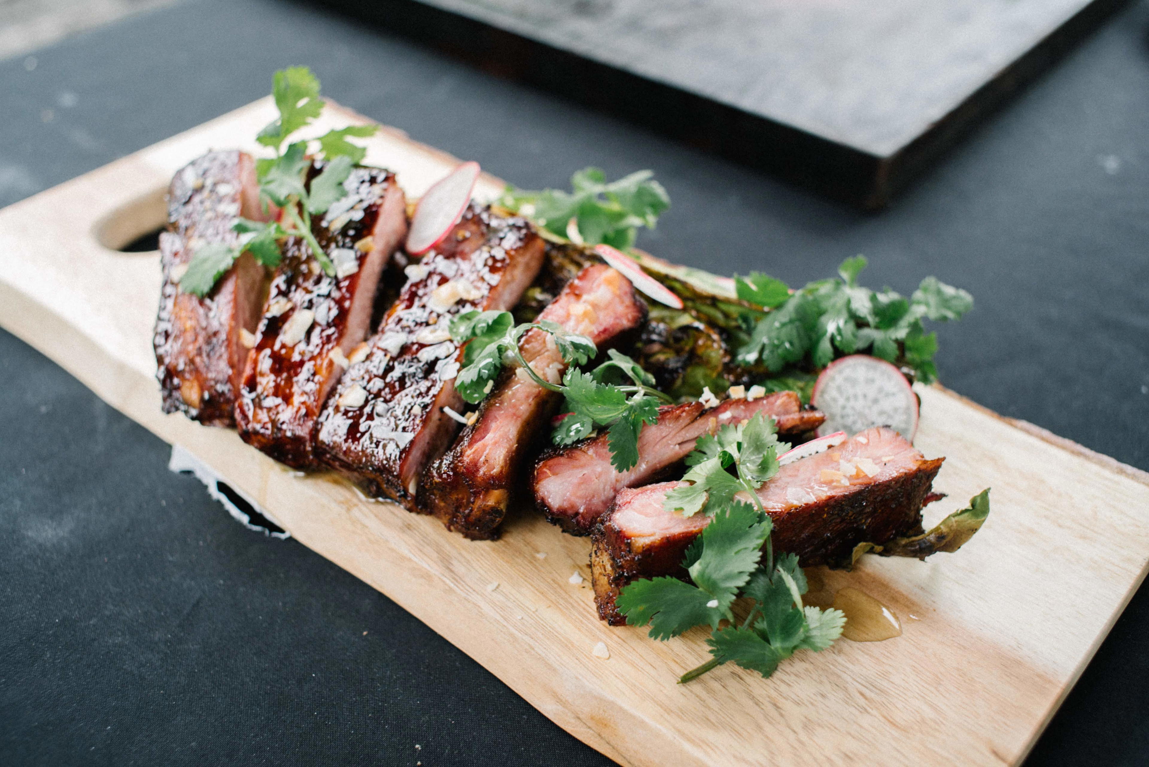 Grilled Ribs with Coconut Glaze