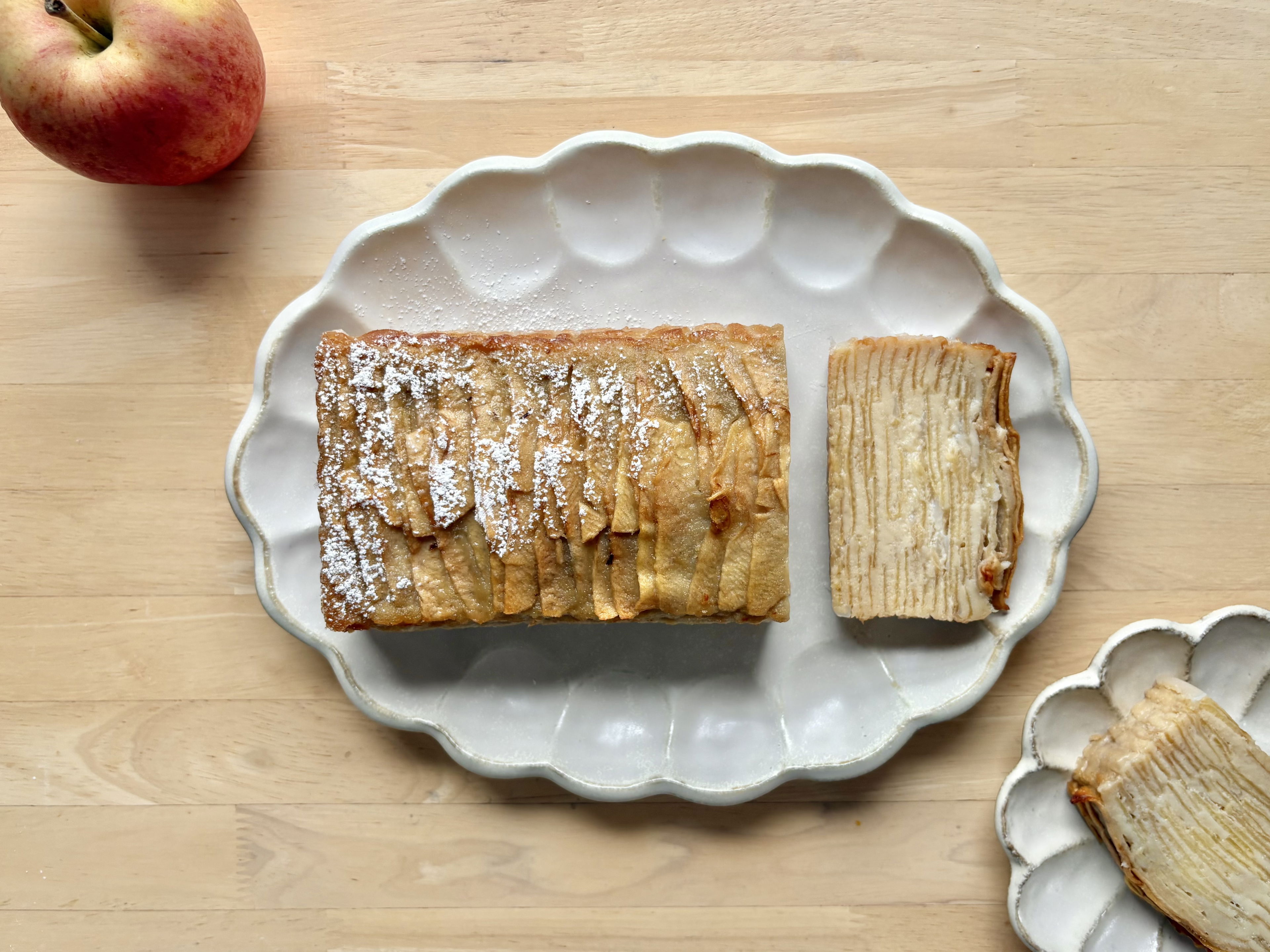 Gâteau Invisible Aux Pommes (Invisible Apple Cake) with Rum