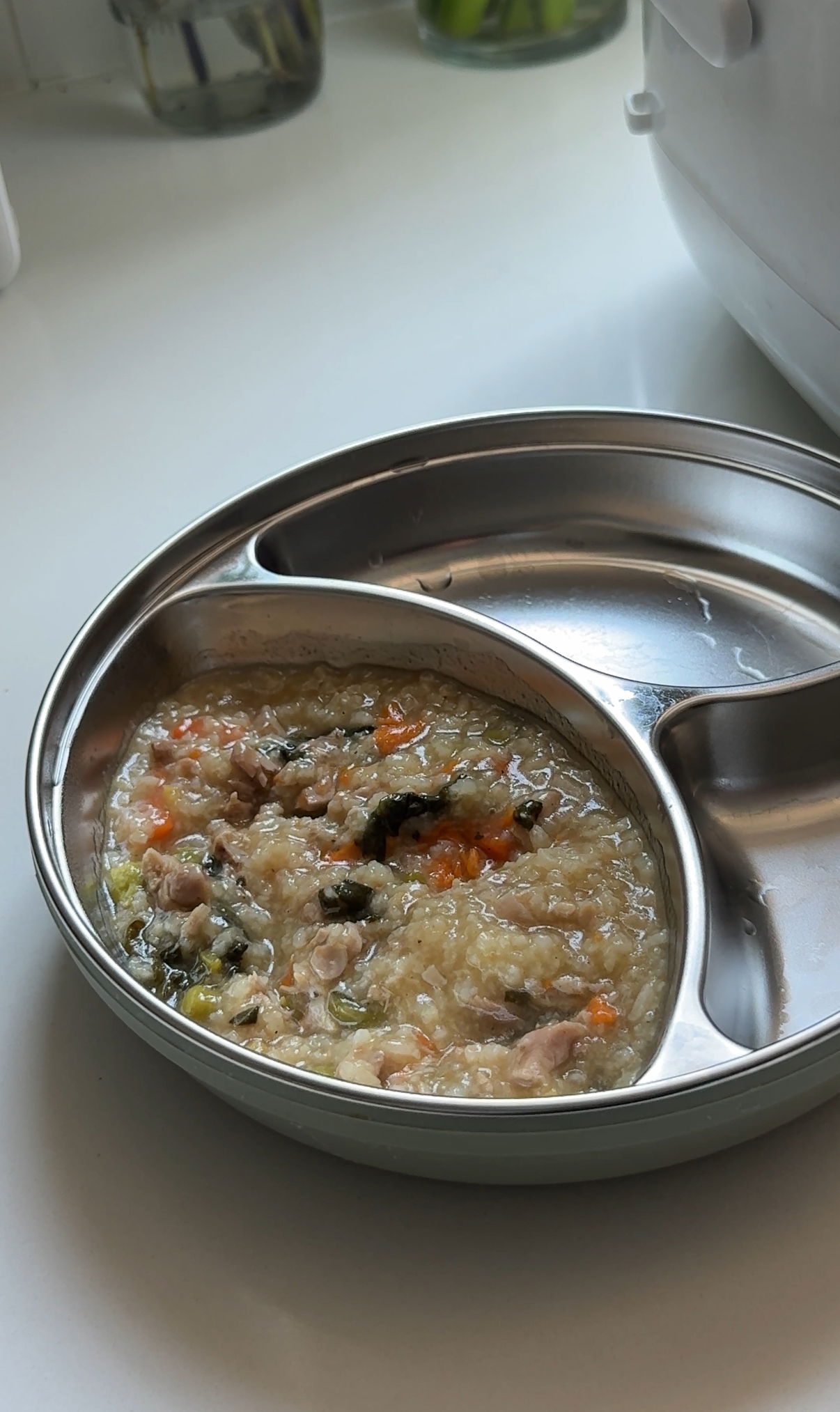 Loaded Rice Cooker Arroz Caldo (Toddler-Friendly)