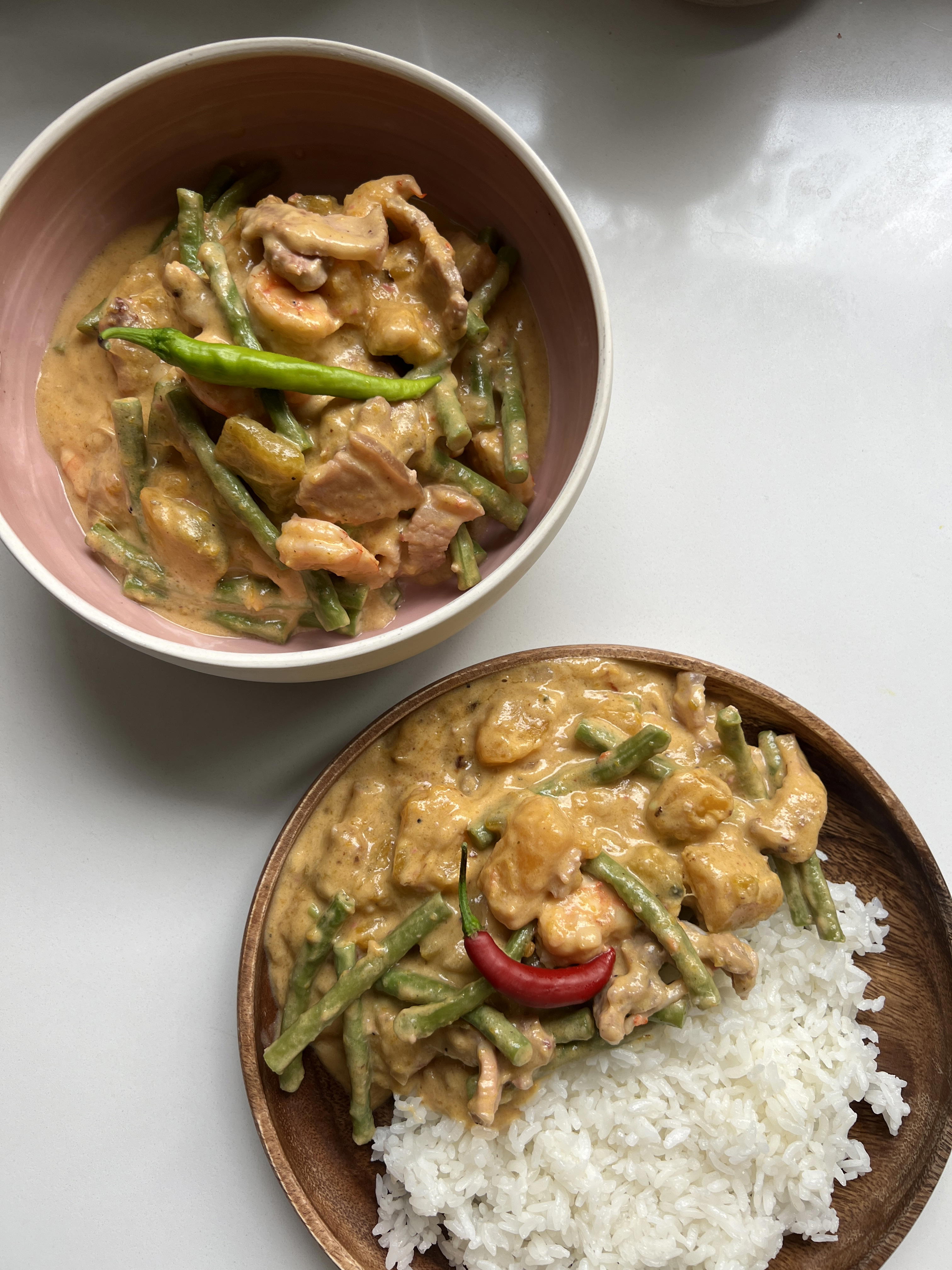 Ginataang Kalabasa at Sitaw