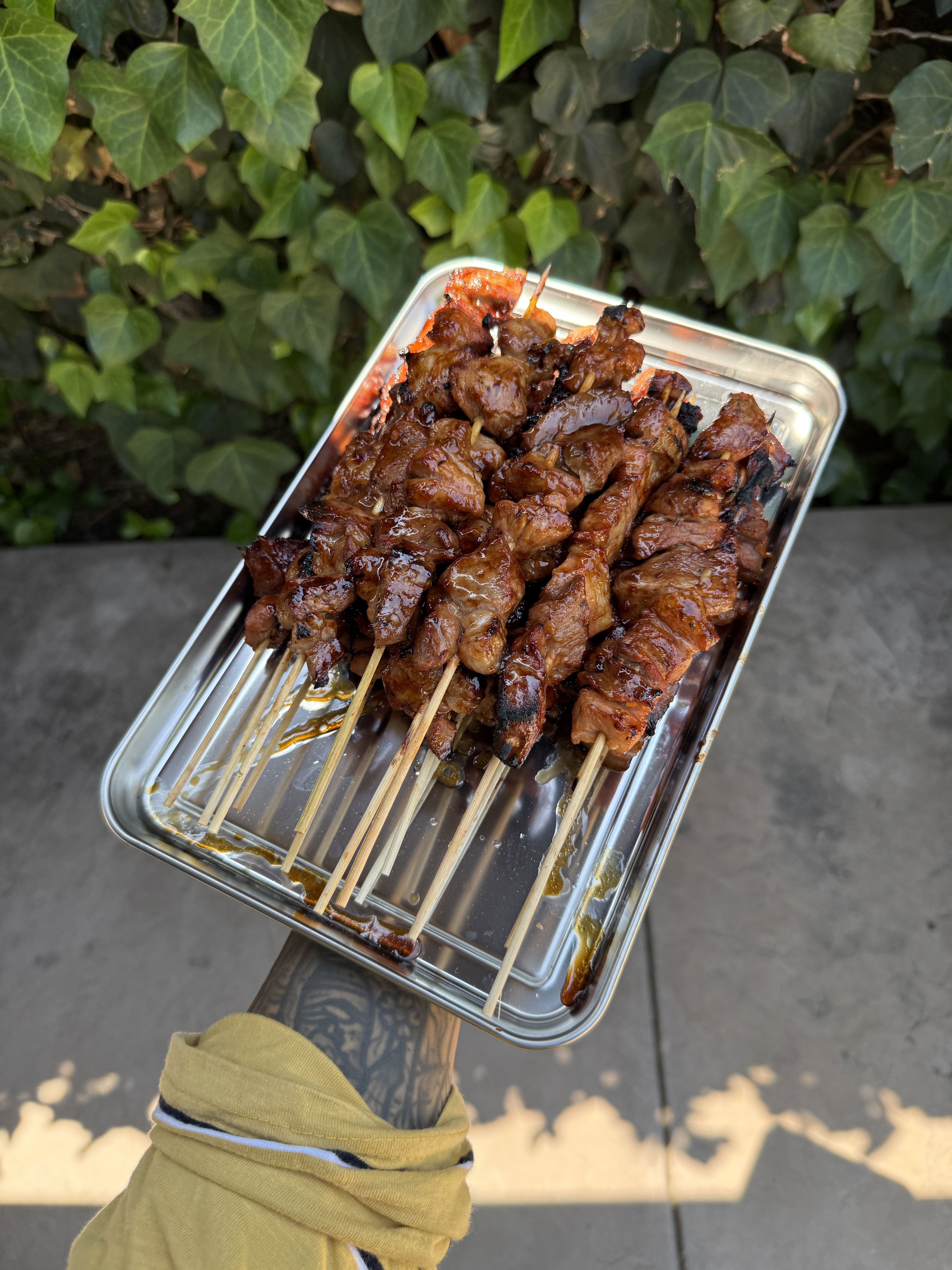 Filipino BBQ Skewers & Sawsawan (Vinegar dipping sauce)