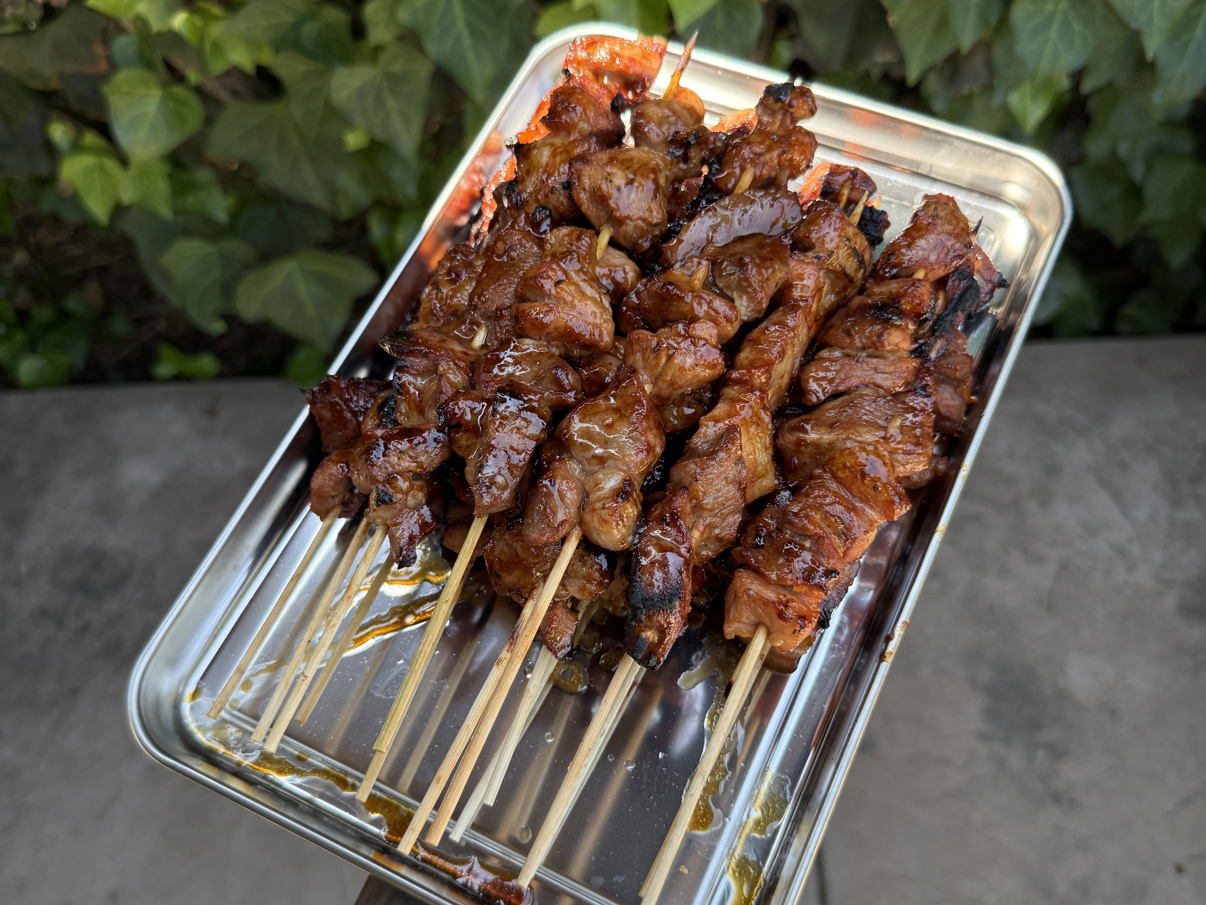 Filipino BBQ Skewers & Sawsawan (Vinegar dipping sauce)