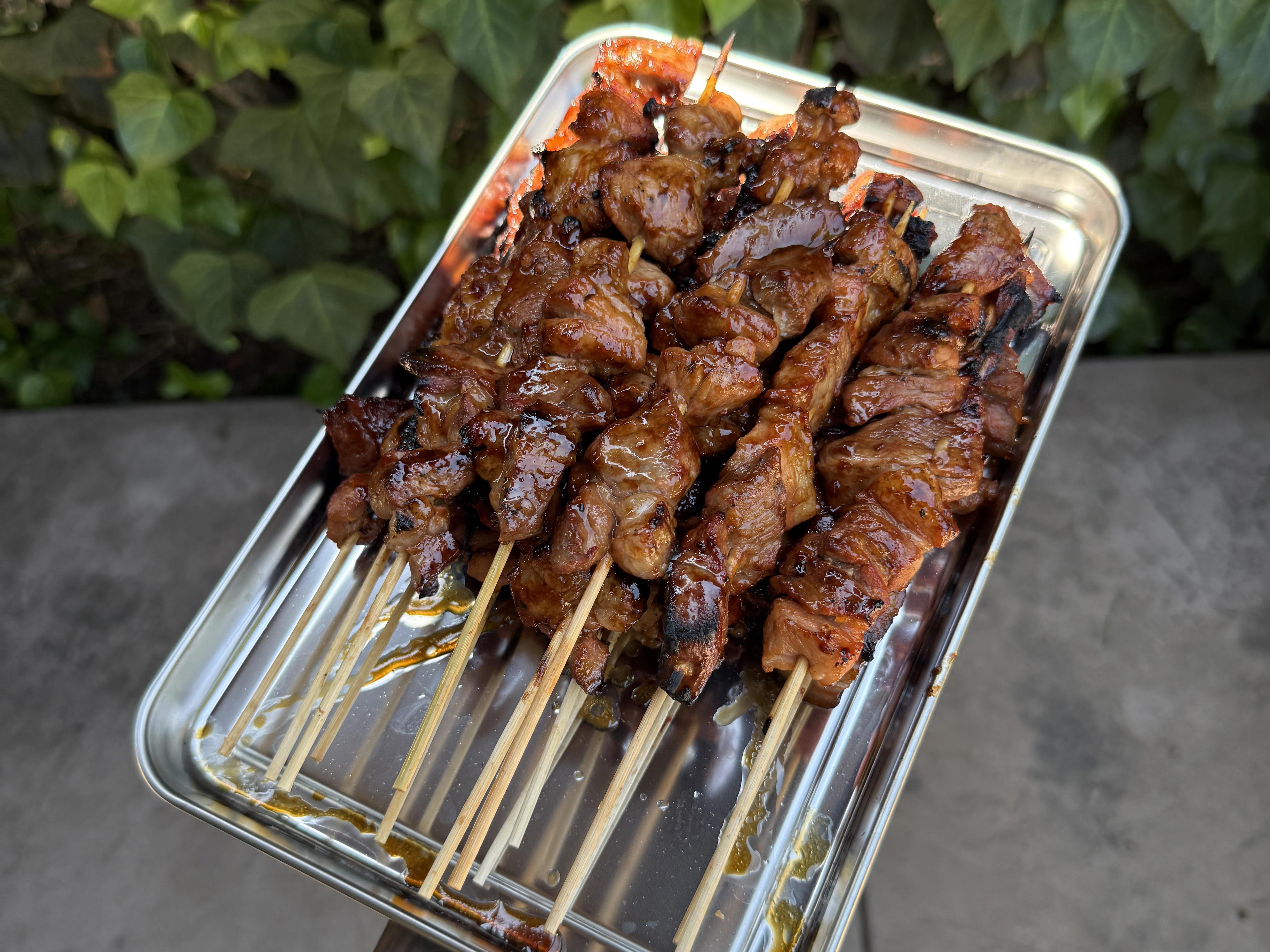Filipino BBQ Skewers & Sawsawan (Vinegar dipping sauce)