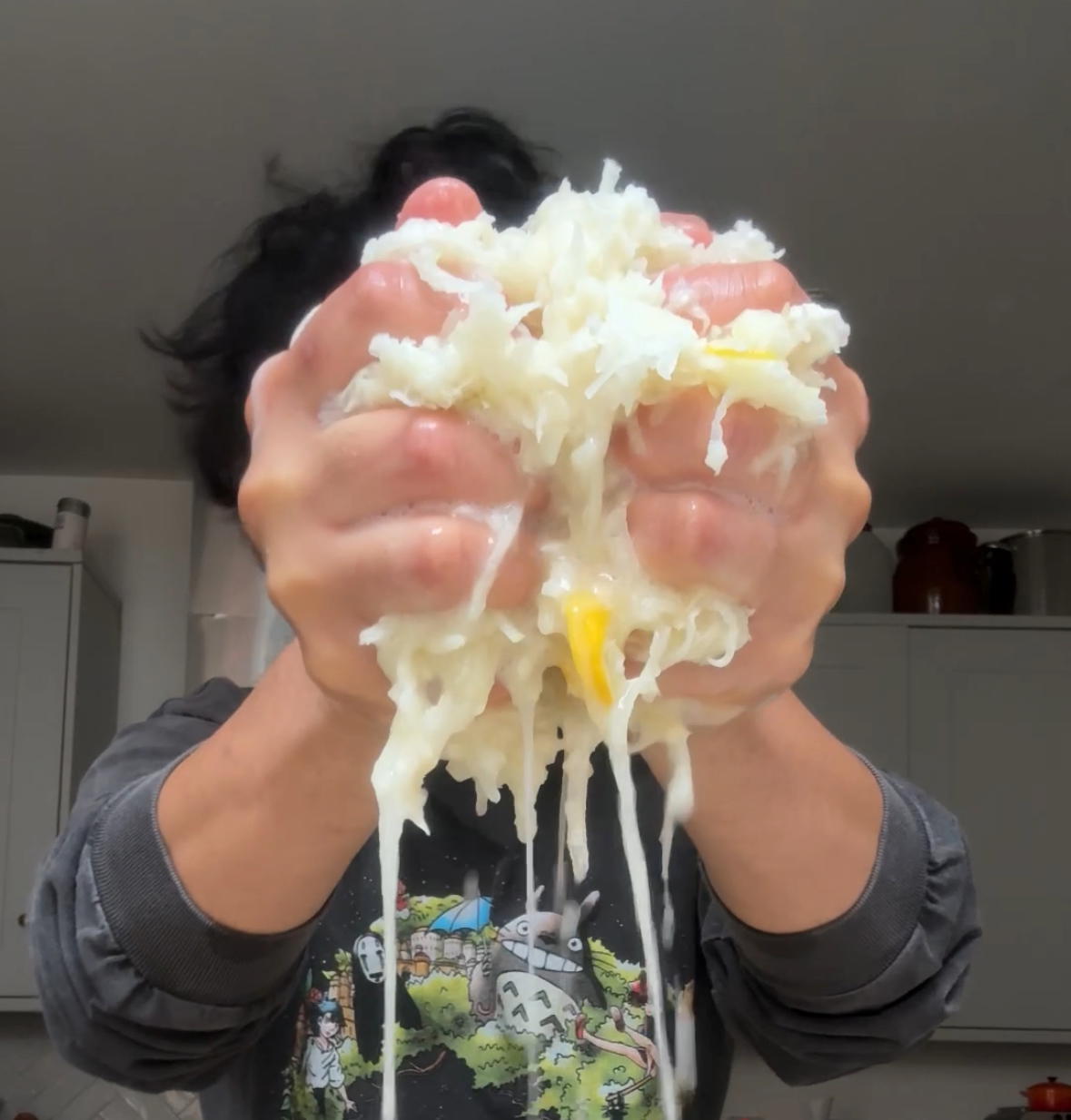 kohlrabi sauerkraut w/mint + lemon 