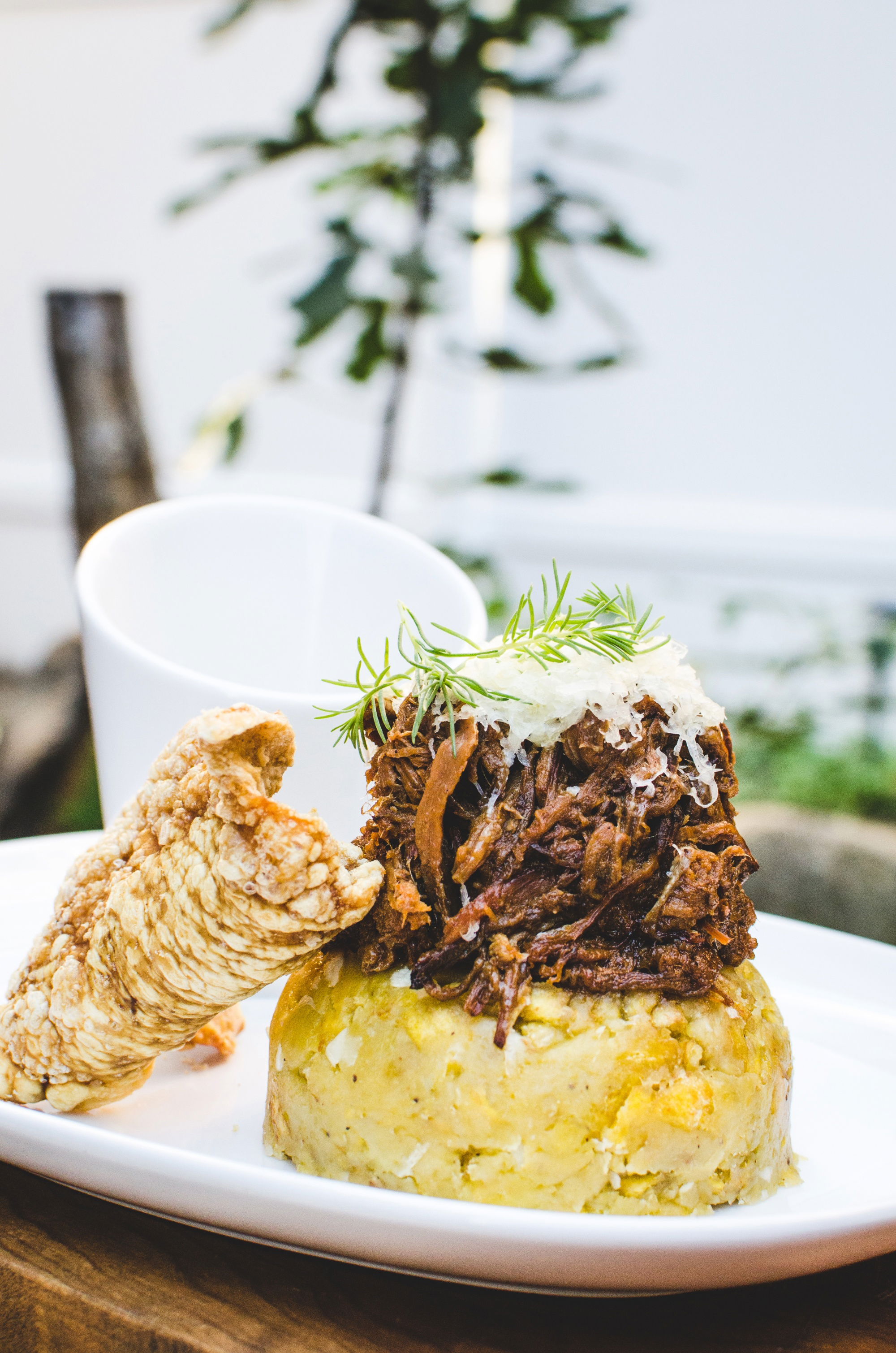 Mofongo with Ropa Vieja