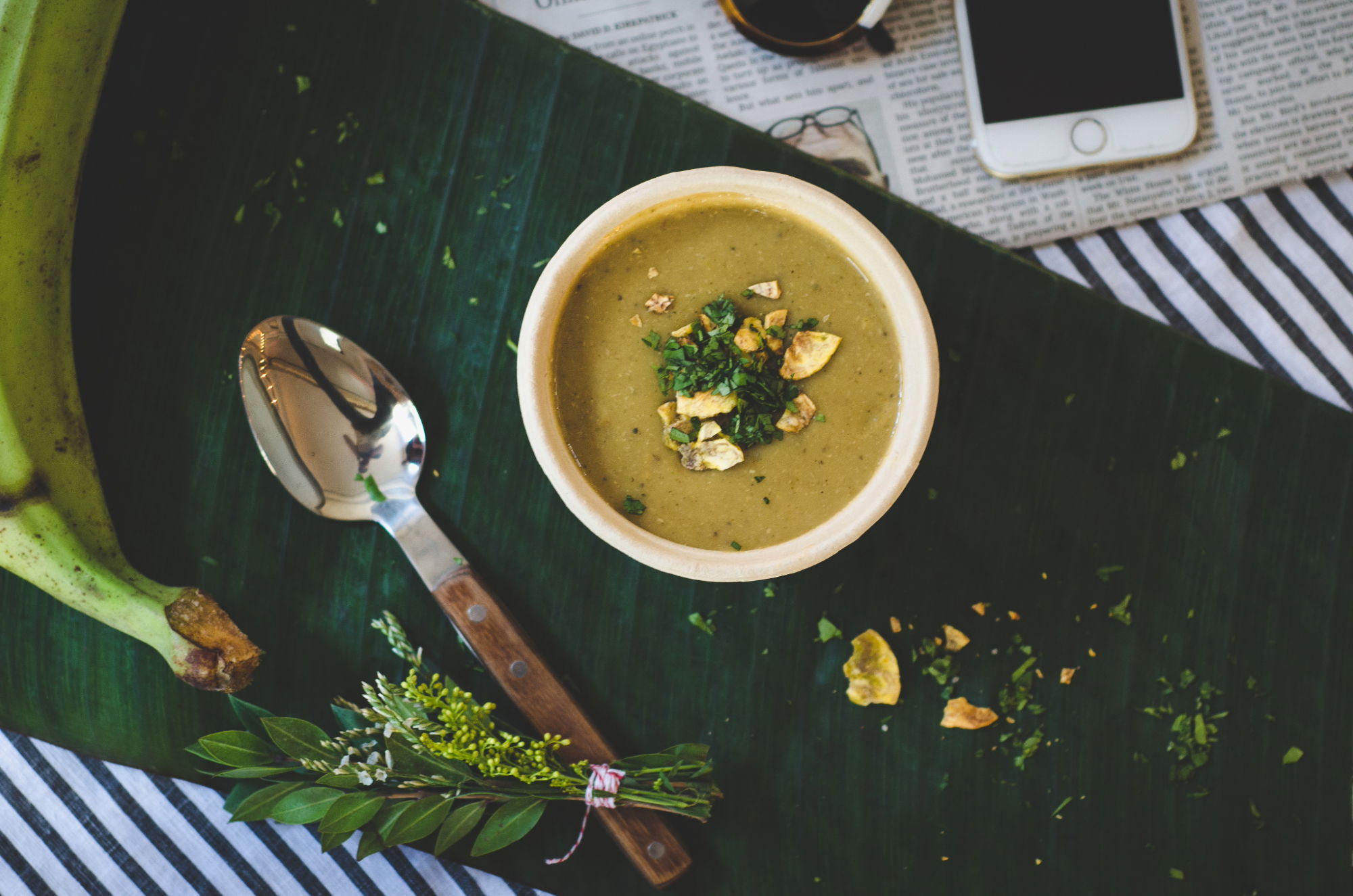 Plantain and Green Banana Soup