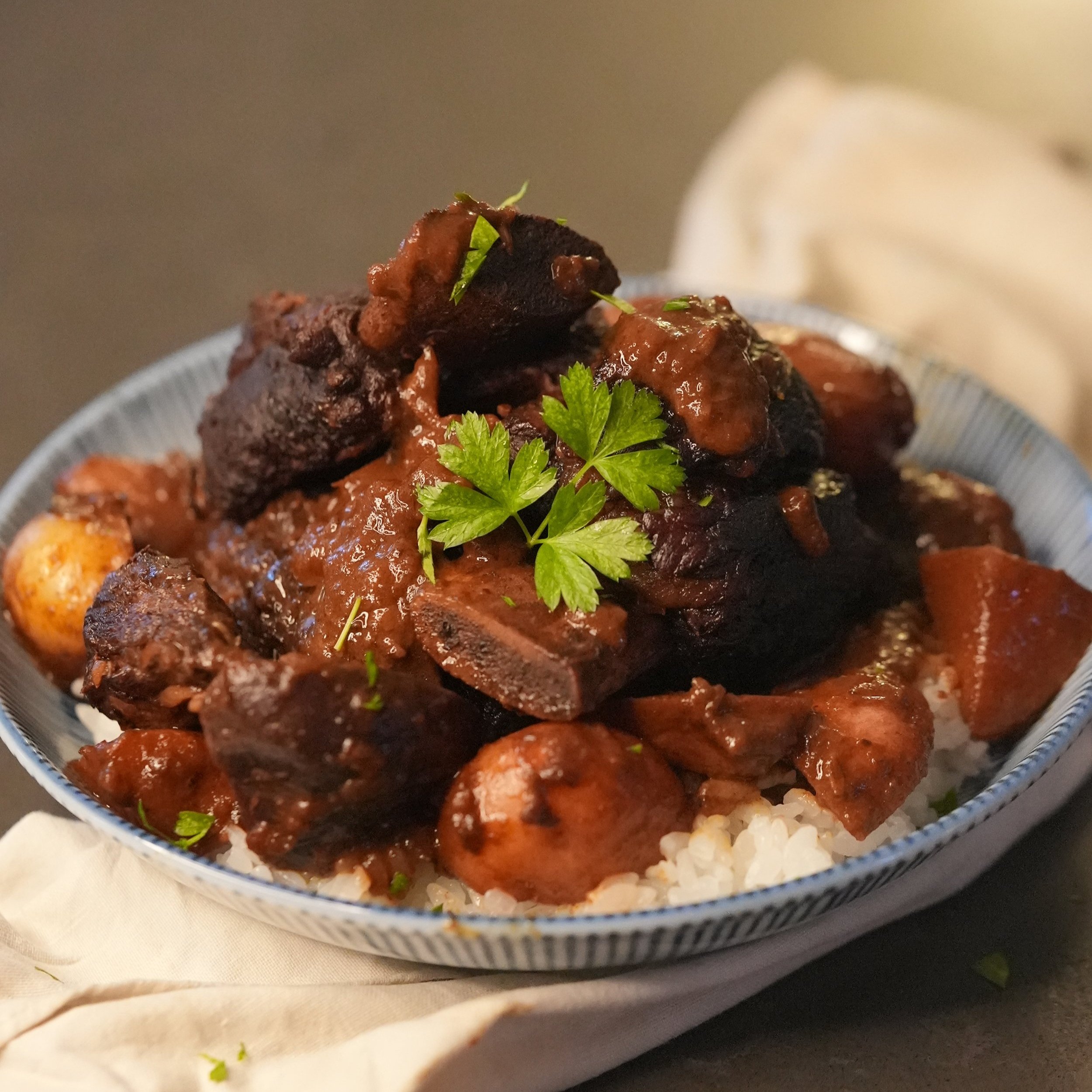 One Pot Gochujang Braised Short Ribs