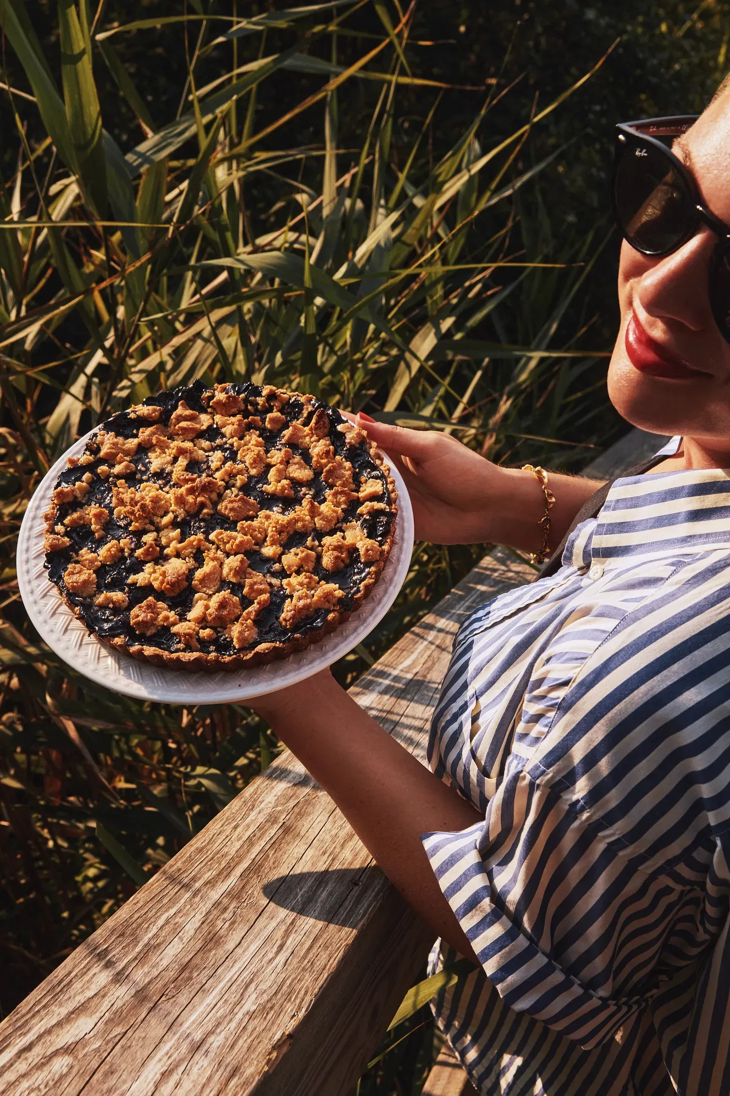 Blueberry Cornmeal Tart