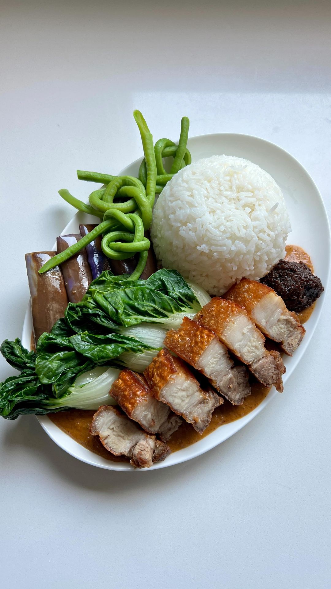 Kare-Kare with Lechon Kawali