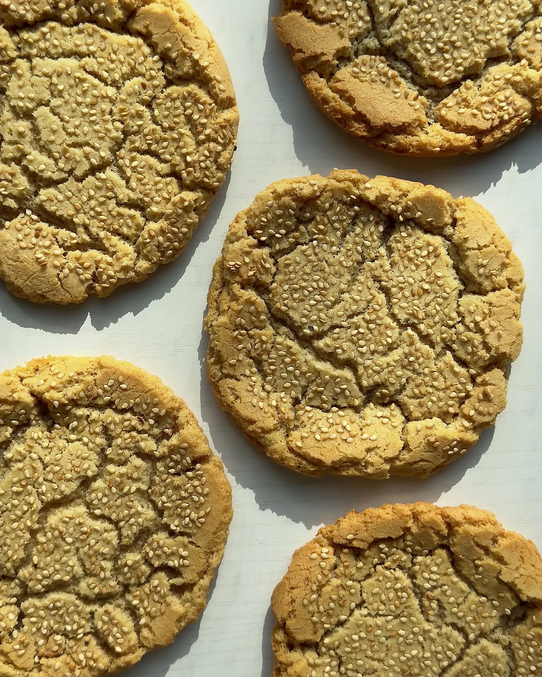 Caramelized Olive Oil Crinkle Cookies