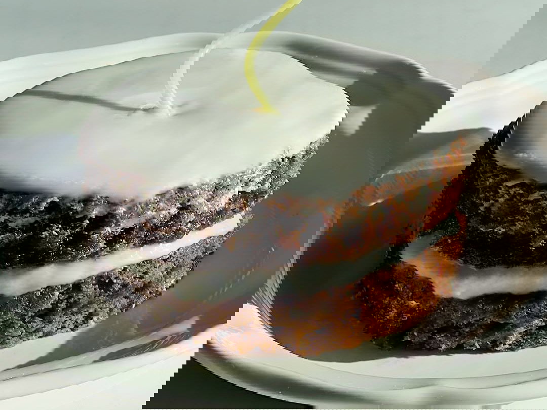 Chocolate Banana Bread Cake with Vanilla Buttercream Frosting