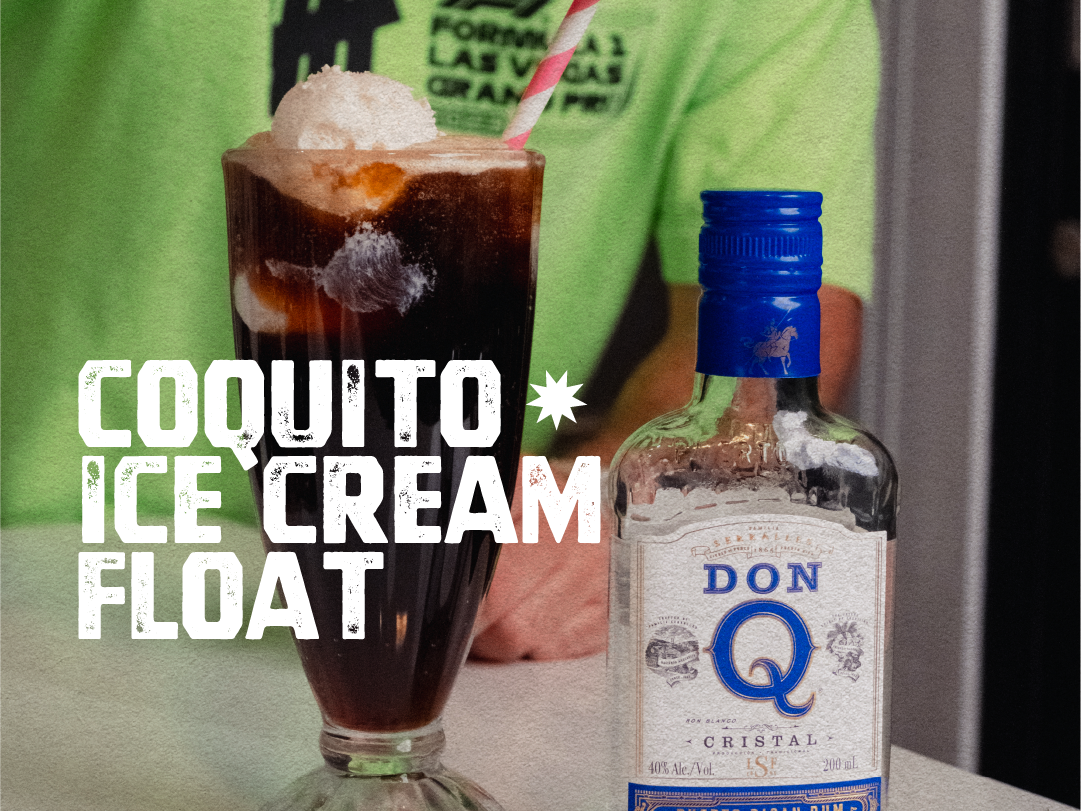 Coquito Ice Cream Float