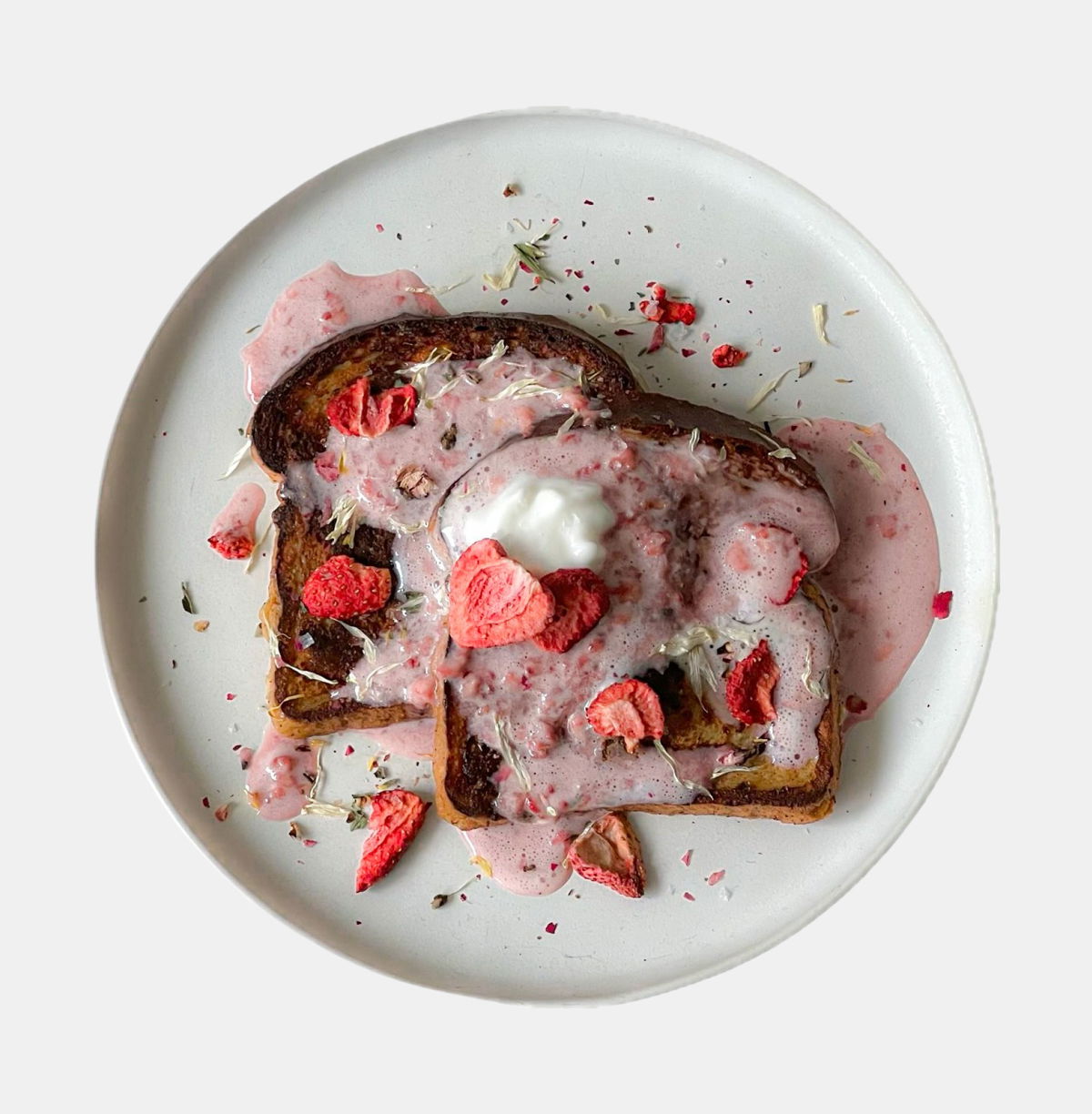 strawberry milk french toast