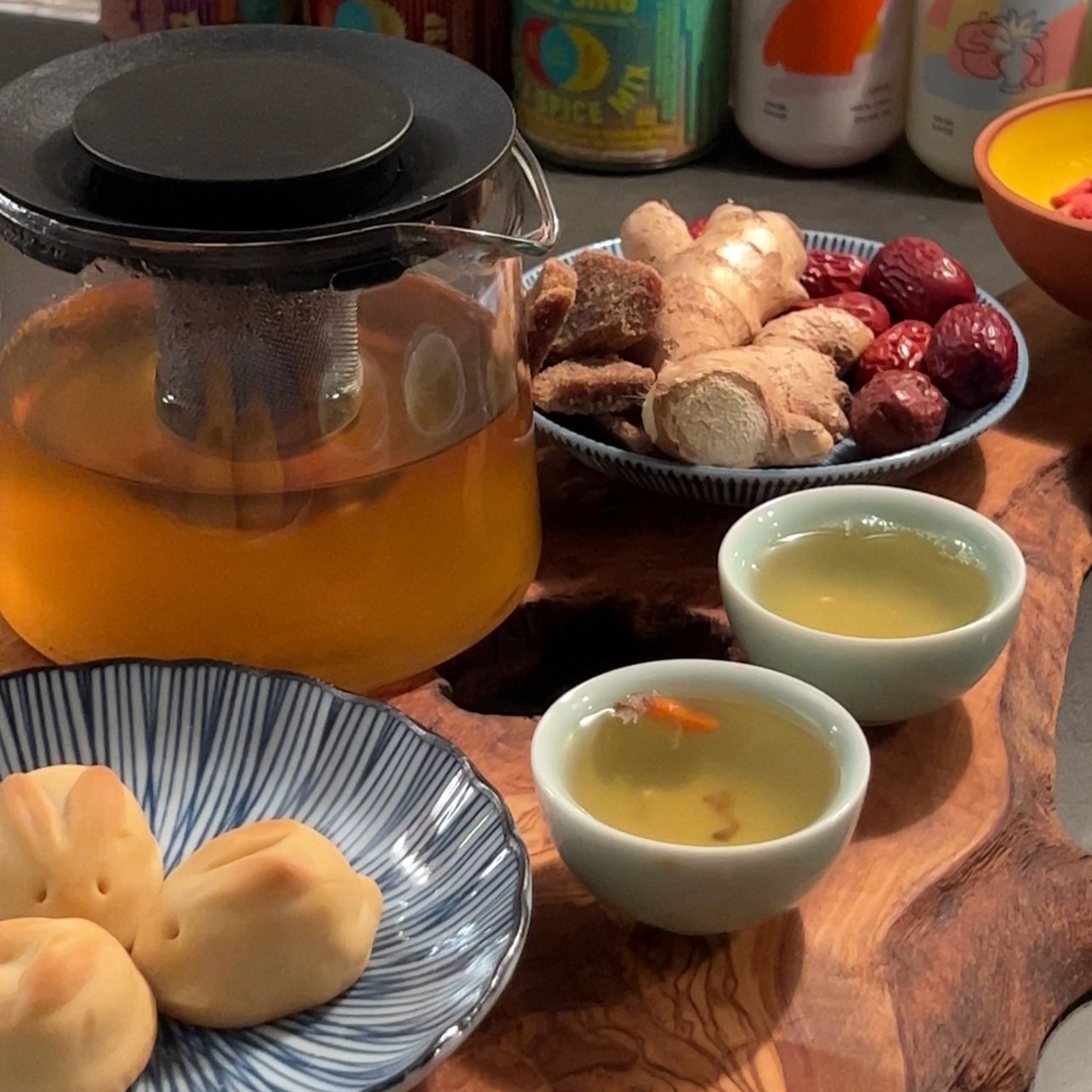 Herbal Ginger Tea for Fighting the Winter Cold, Nausea, and more