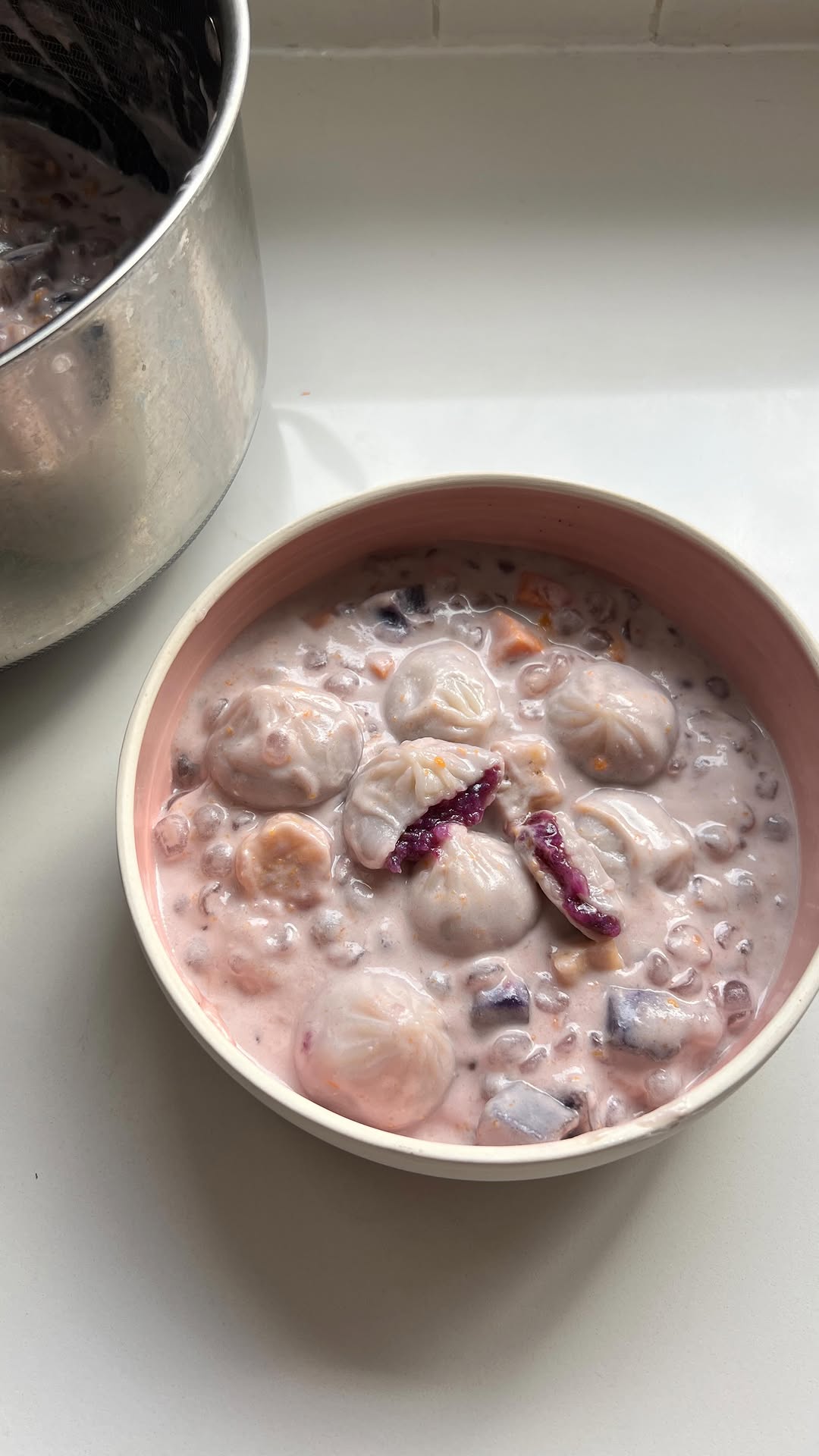 Ginataang Bilo-Bilo with Synear Sweet Ube Dumplings