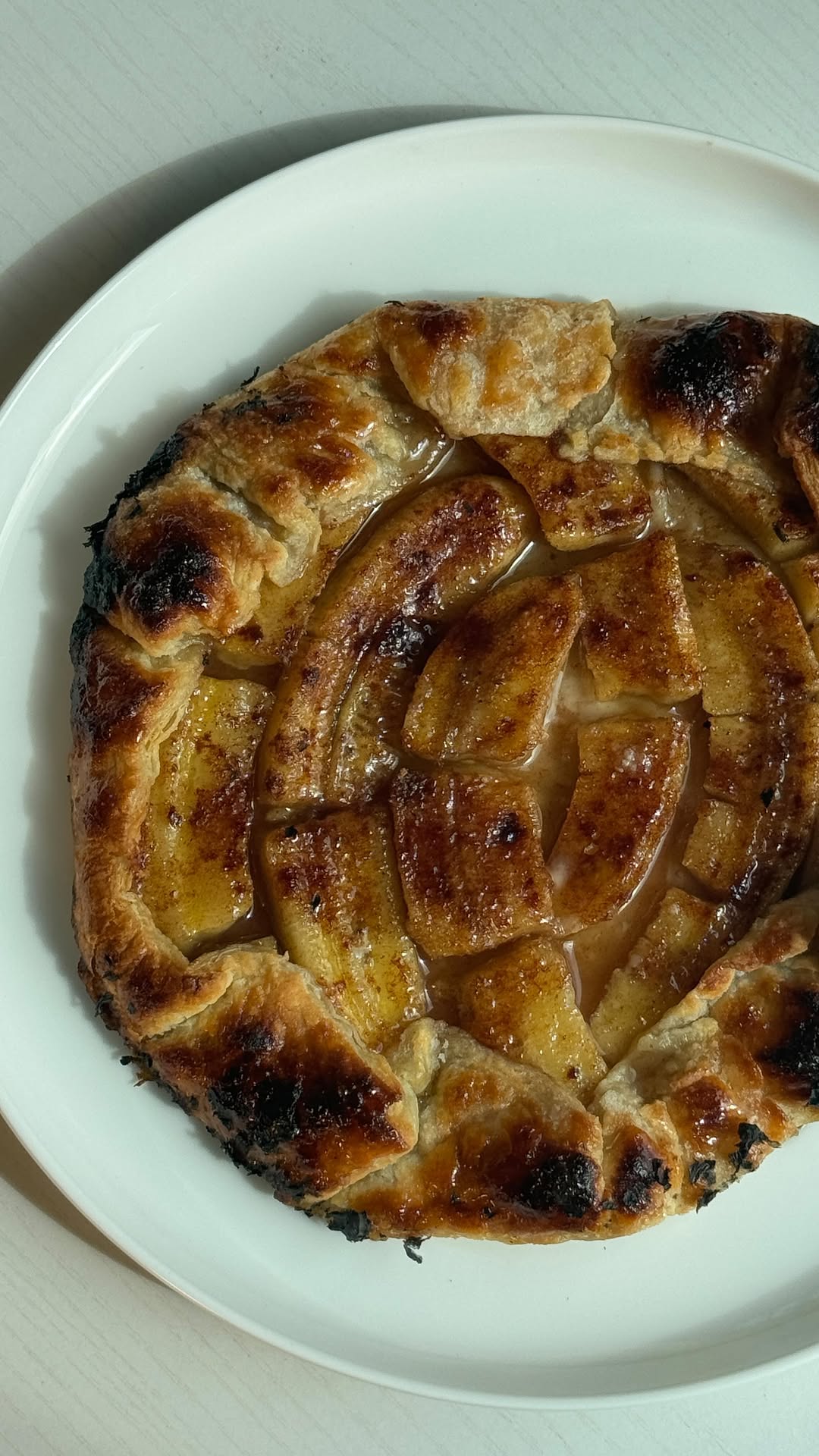 Honey and Cinnamon Caramelized Banana Galette