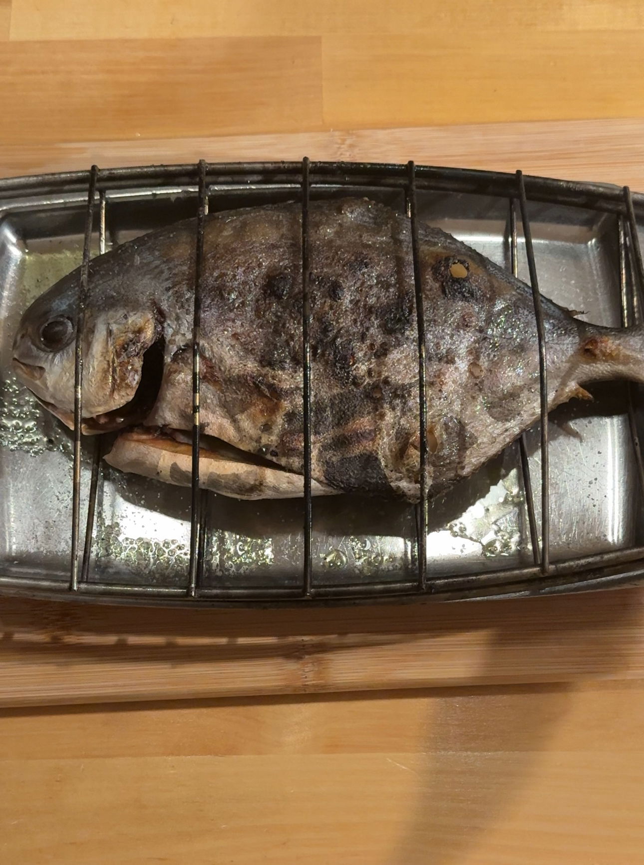 Grilled Pompano with Ramps