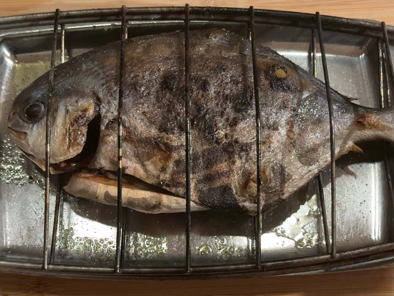 Grilled Pompano with Ramps